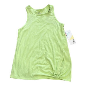 Z by Zella Lime Green Knotted Tank Top Girls M